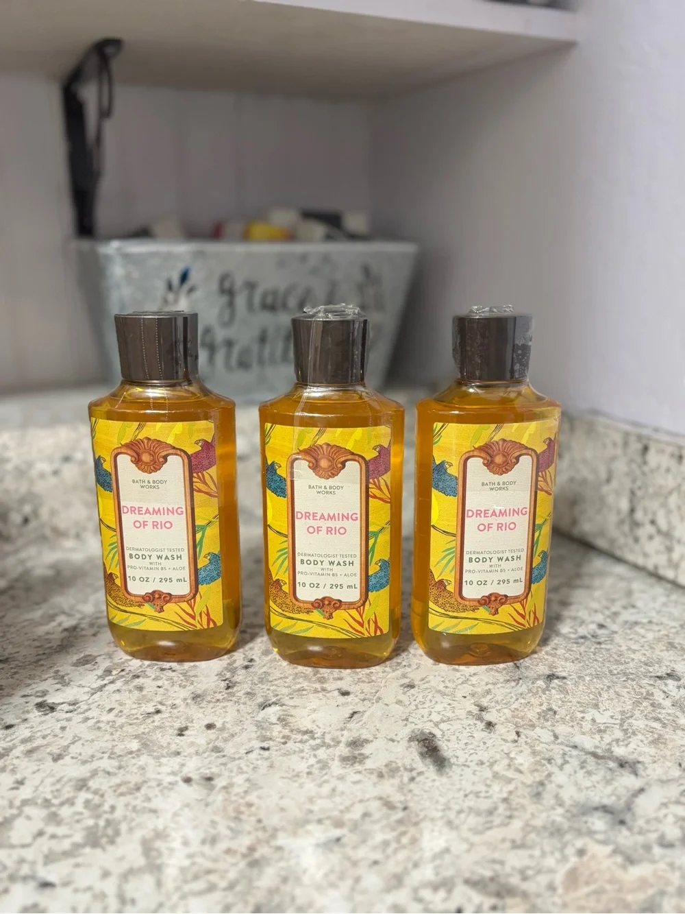 3 DREAMING OF RIO Body Wash Shower Gel. NIP